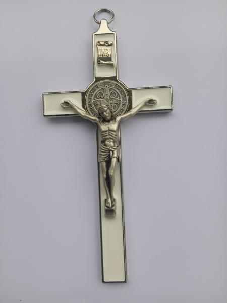 Benedictine cross metal 19.5 x 9.5 cm